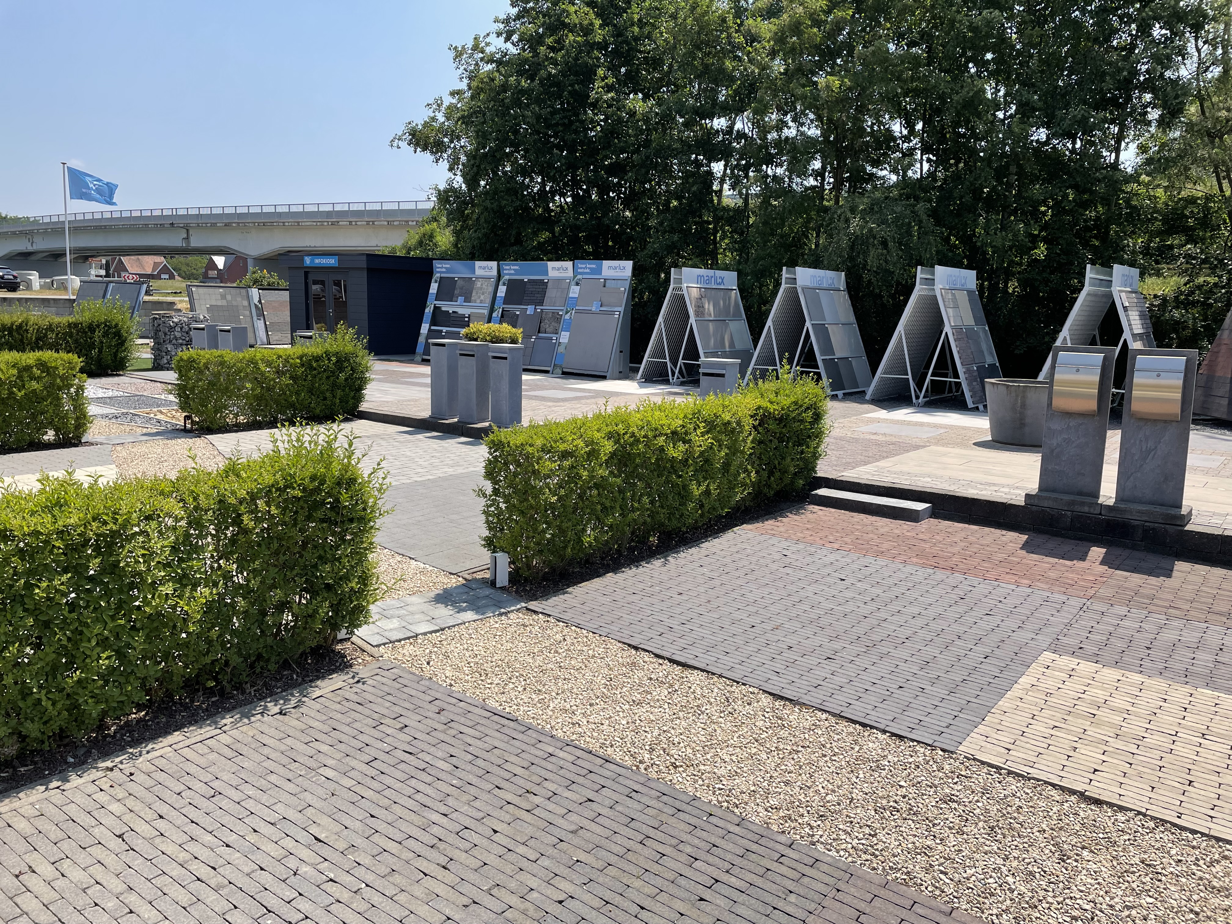Het tuintoonpark van Wijckmans. 